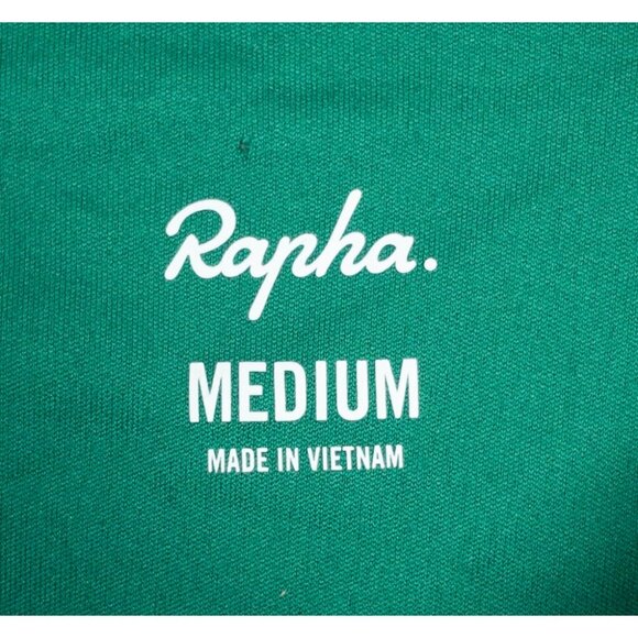 Rapha Core Cycling Jersey Men's Medium Green Short Sleeve Full Zip Pockets - Picture 2 of 14